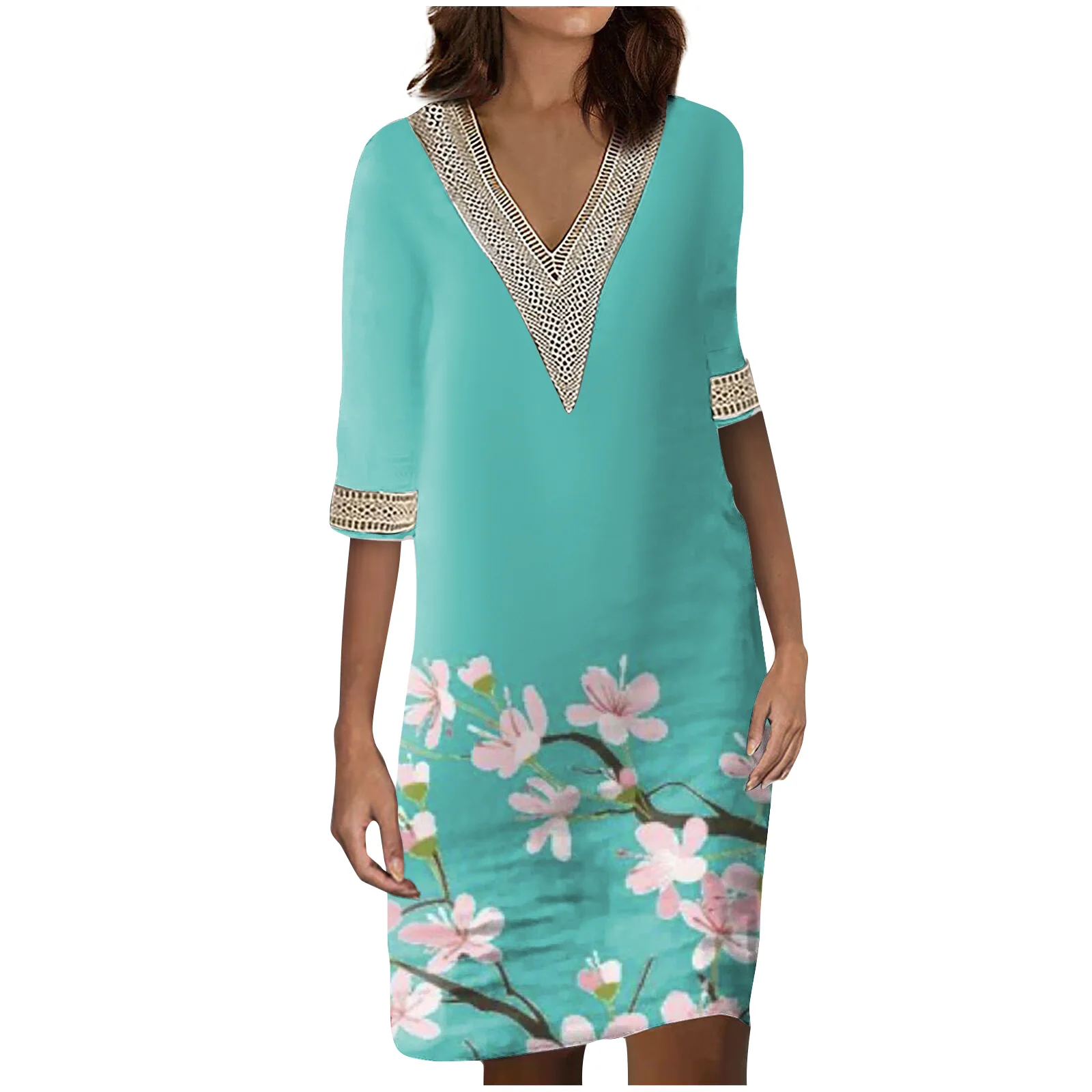 

Vintage Solid Midi Dress Casual Short Sleeve Cotton and Linen Harajuku Oversized Long Dress Women Summer Y2K Maxi Sundress 2022