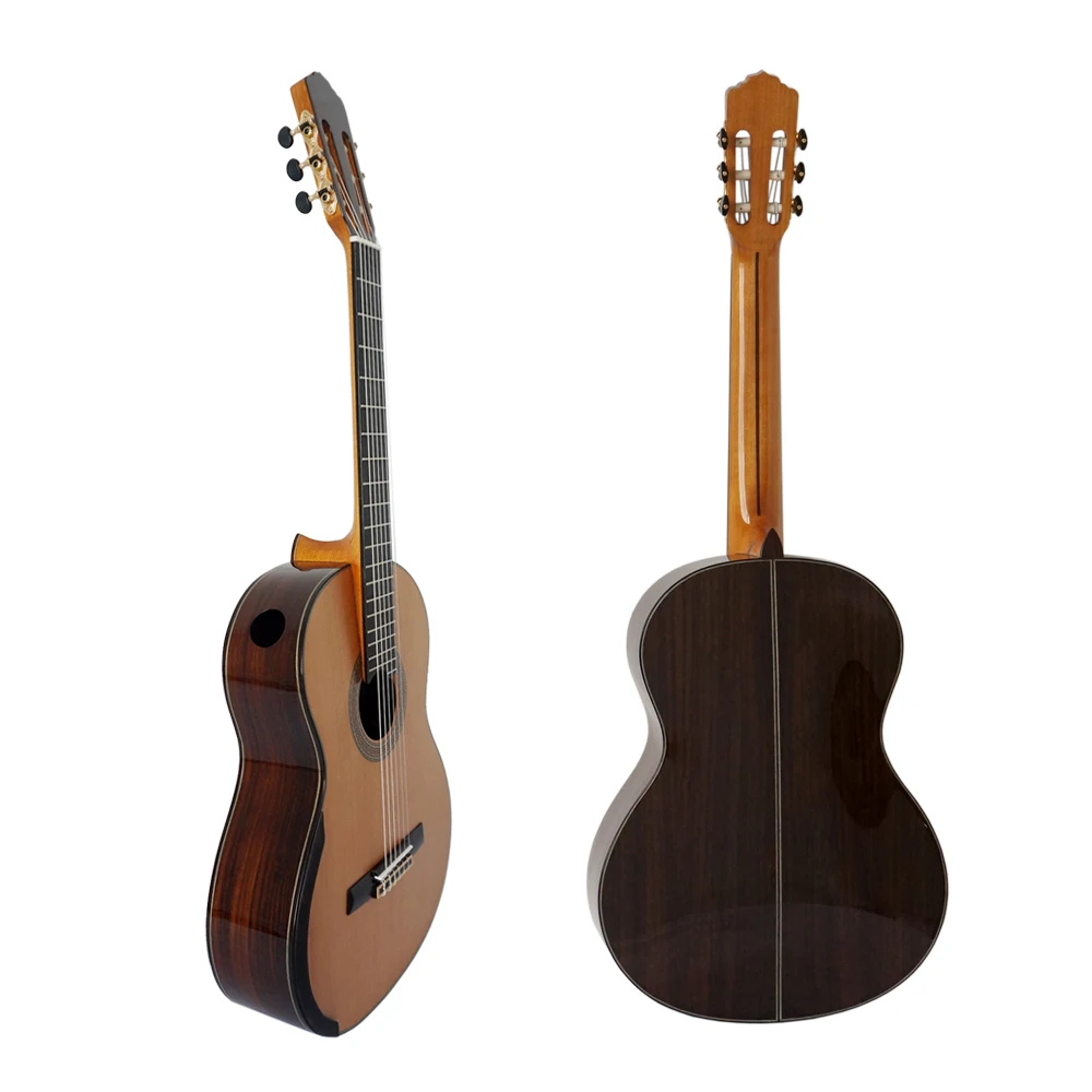 

China aiersi high grade Best selling musical instrument solid Classic lattice bracing guitar