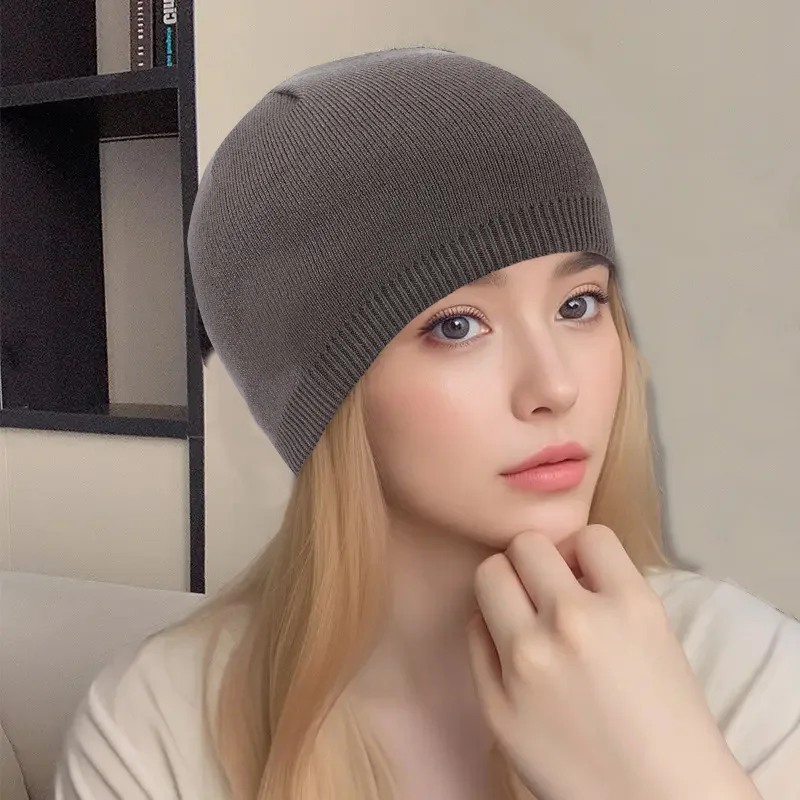 Новинка осенняя однотонная шерстяная шапка унисекс мужские зимние шапки для