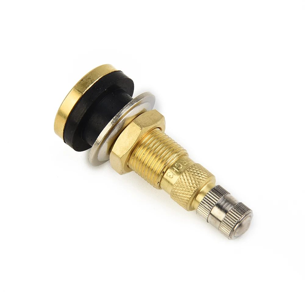 

2PCS TR618A 1-7/8\\\" Tractor Air Liquid Tubeless Tire Brass Valve Stem Pack For The Hub A Diameter Of The Gas Nozzle Hole 16MM