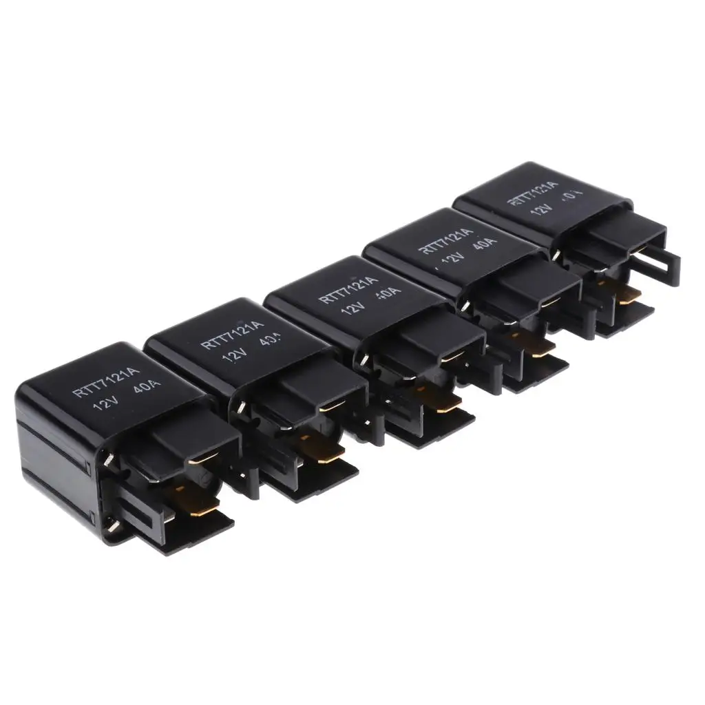 

5 шт. 4-контактное автомобильное реле RTT7121A 12 В 40 А для 90987-02006