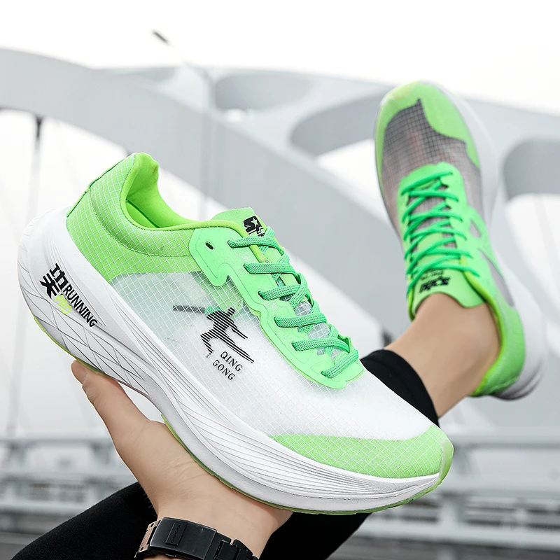 Men Running Shoes Lightweight Cushioning Outdoor Road Sneakers Marathon Trail Sport Shoes Elastic Women Walking Tenis Masculino