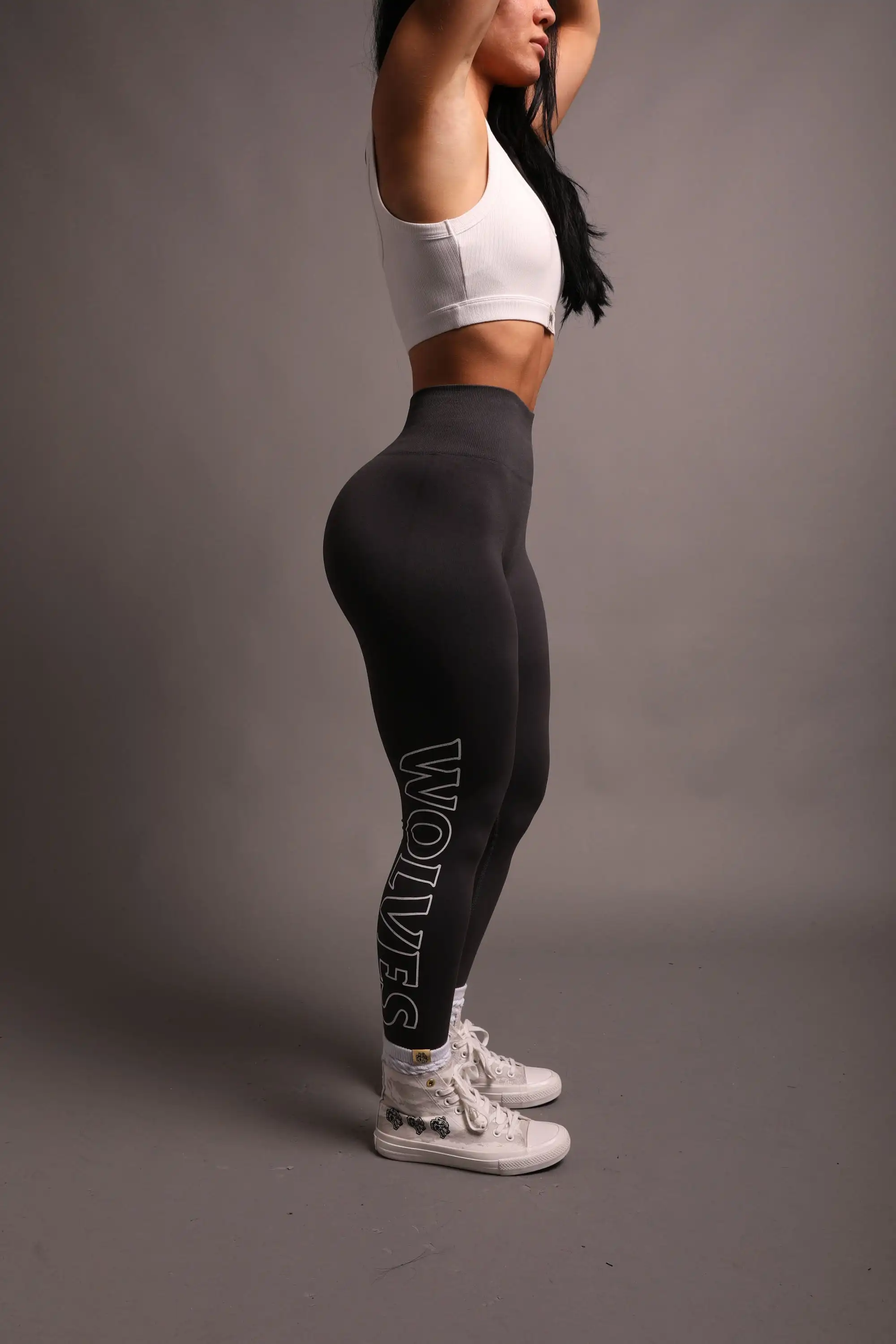 DARC SHE Yoga Leggings Women Running Pants High Waisted Tummy Control Wear Sports Womans Fitness Leggins No Front Seam Tights