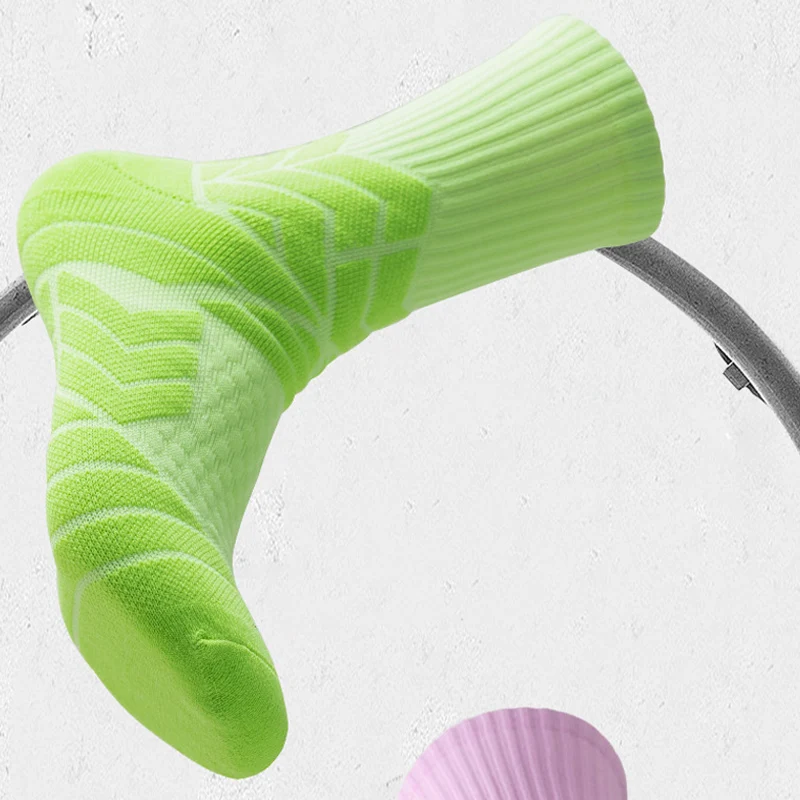 Мужские спортивные носки 3 пары до колена полиэстеровые вязаные унисекс для