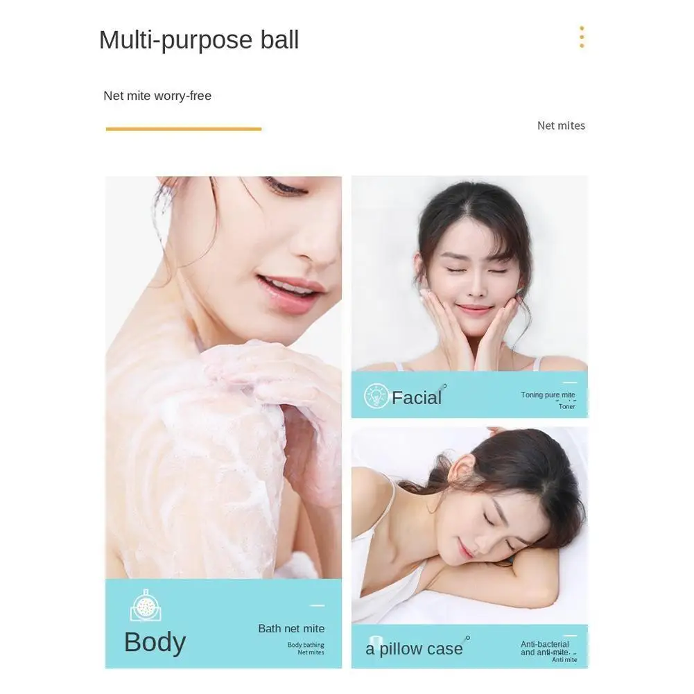

1PCS Facial Cleansing Ball Oil-control Shrinking Pores New Treatment Acne Cleanser Face Washing Nourishing Face Skin U3X7