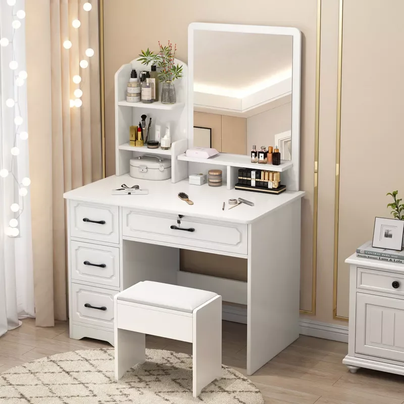 

Dressing Table Bedroom Storage Cabinet One Modern Minimalist Small Apartment European Style Makeup Table Home