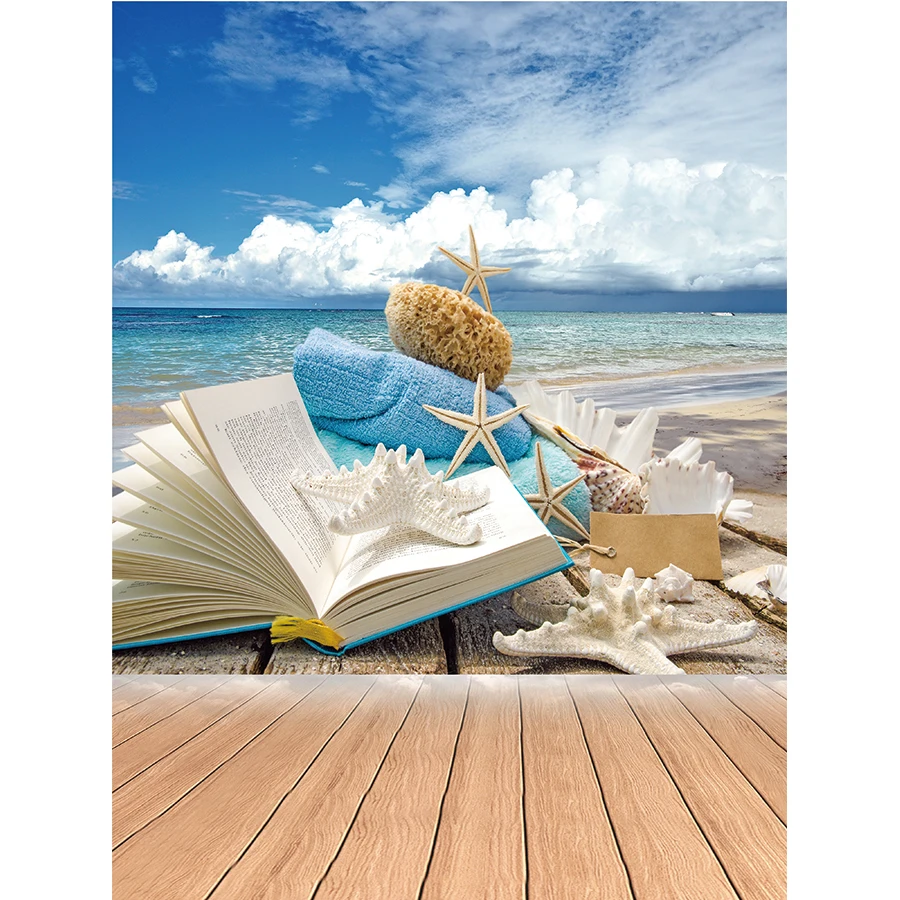 Фон для фотосъемки с изображением летних тропических морских пейзажей песка