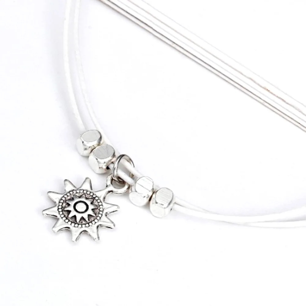 

Sun Elephant Silver Alloy Beach Anklet Women's Footwear