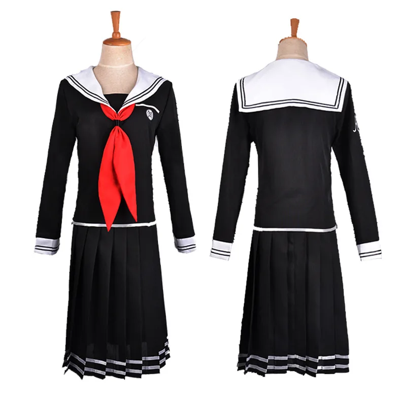 

Anime Danganronpa Toko Fukawa Cosplay Costume Dangan-Ronpa School Uniform Clothes Set And Wig Glasses Scissors