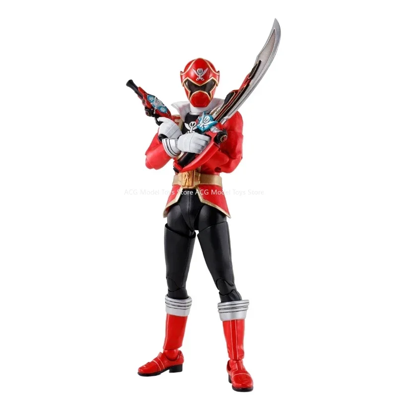 Оригинальная Bandai S.H. Фигуртс SHF Tokusatsu Kaizouku Sentai Gokaiger Gokai красная фигурка игрушки