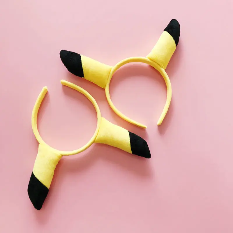 Повязка на голову Pikachu с милым японским мультяшным трехмерным аксессуаром для