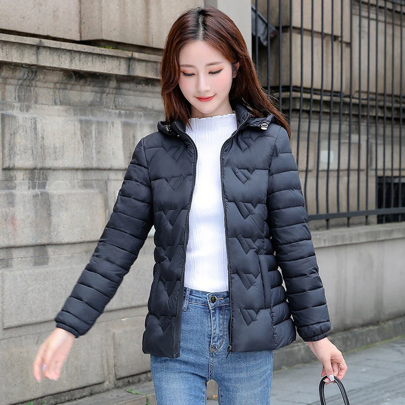 L-6XL Women Ultra Light Down Coats 2022 New Jacket Autumn Winter Long Sleeve Tops Thin Hooded Duck Down Light Portable Outwear