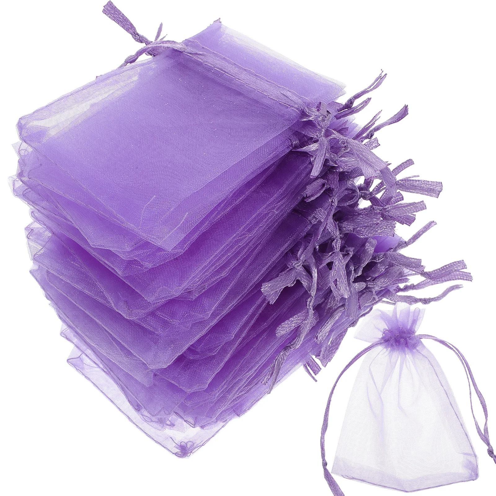 

50 Pcs Organza Gift Bag Party Favors Bags Gauze Small Clear Accessories Drawstring Mesh Gifts