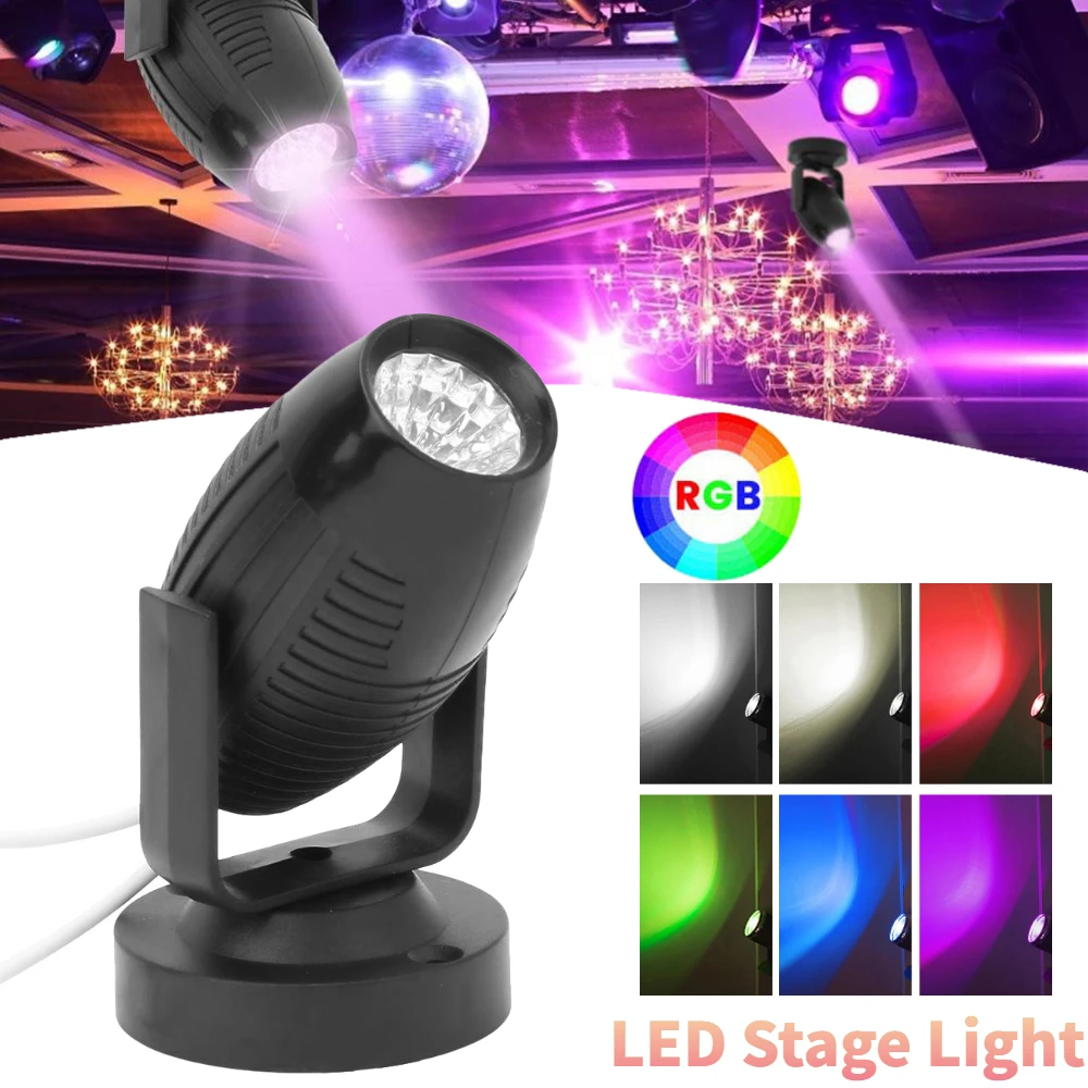 

LED Stage Lights RGB Sound Activated Rotating Disco DJ Party Magic Ball Strobe Mini Laser Projector Lamp KTV Atmosphere Light