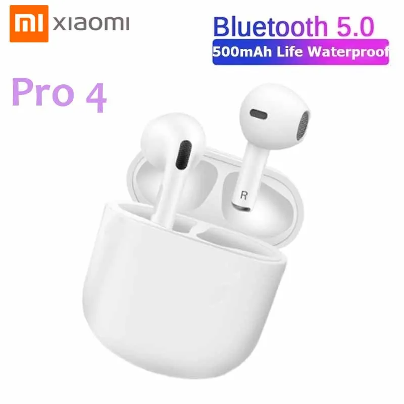 

XIAOMI Air Pro 4 TWS Wireless Earphones Bluetooth 5.0 Mini Earbuds with Charging Case Sports Handsfree Headset for Smart Phones