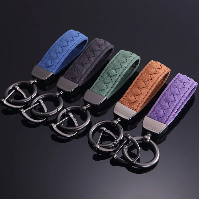 

Suede Leather Car keychain key ring For BMW Audi Land Rover Honda Toyota VW KIA Nissan Hyundai Peugeot Renault Car Accessories
