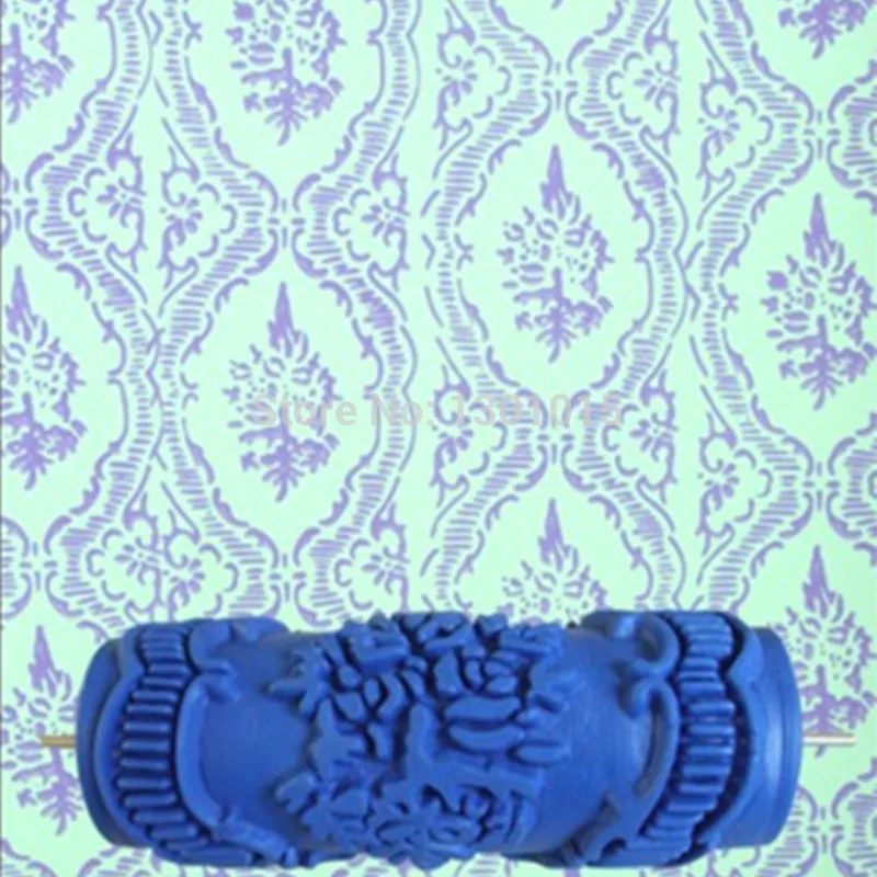 

5" Pattern Wall Decoration Paint Rubber Roller Brush Head Painting Tool Wallpaper, Texture Roller Rolo De Pintura Brayer 071Y