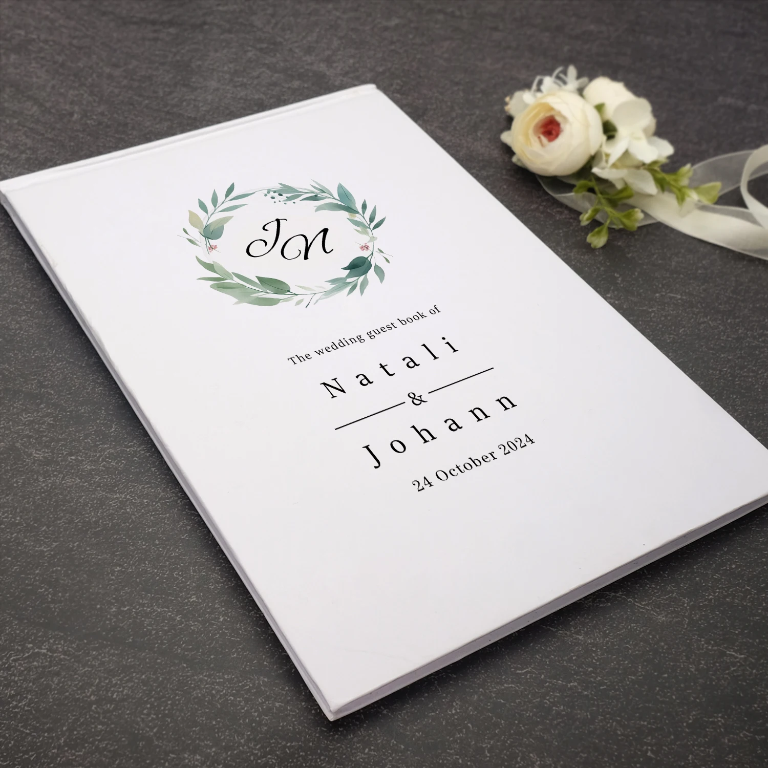 Пользовательская Свадебная книга персонализированная Гостевая брачный альбом