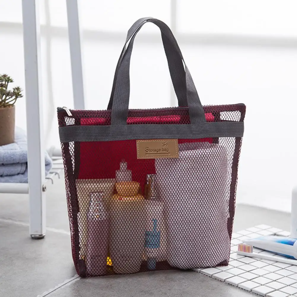 

Storage Bag Large Capacity Breathable Three-dimensional Versatile Beach Sundries Toiletries Bag Bathroom Supplies