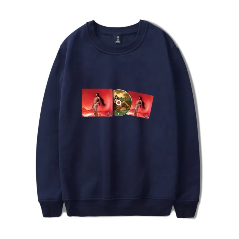 Толстовка Shenseea Merch Around the World Tour 2025 с круглым вырезом и длинными рукавами модный