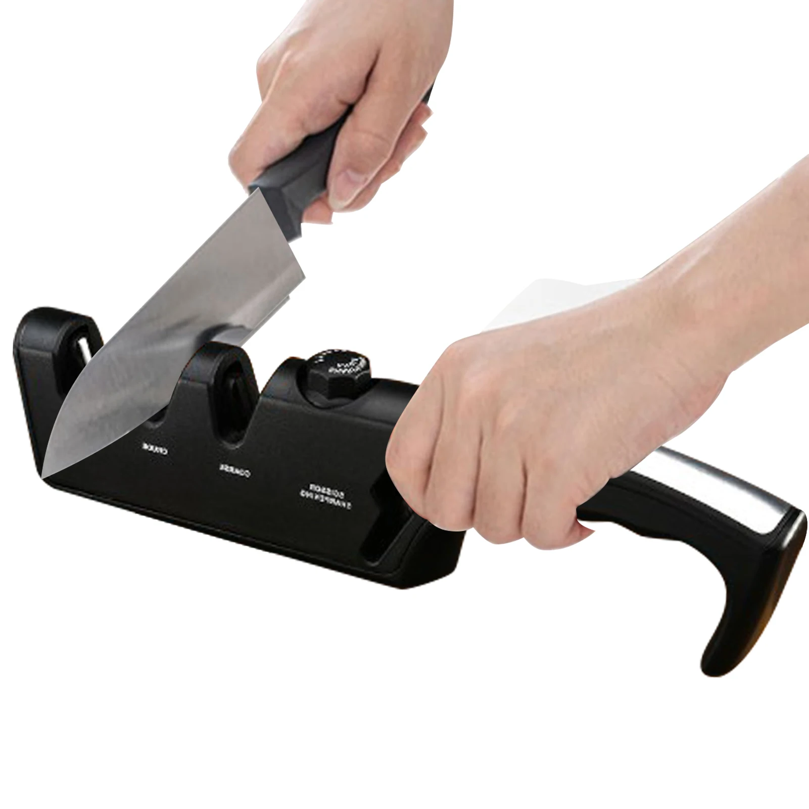 

Quick Sharpener Whetstone Stick Handheld 3 Stages Type Sharpening Tool Professional Stainless Steel Chef Accessories Tool
