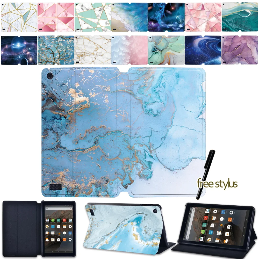 

Tablet Case for Amazon Fire 7(5th/7th/9th)/Fire HD 8 (6/7/8th)/Fire HD 10 (5th/7th/9th) High-quality PU Leather Protective Shell