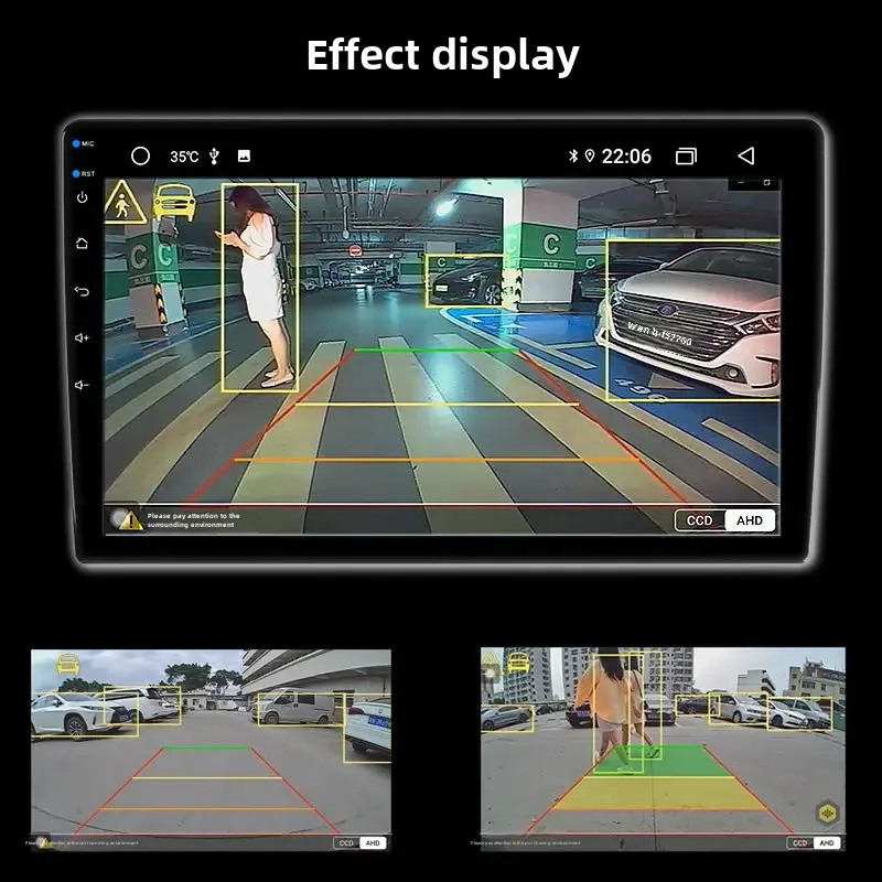 Умное распознавание высокое разрешение ночное видение AHD720P широкоугольное