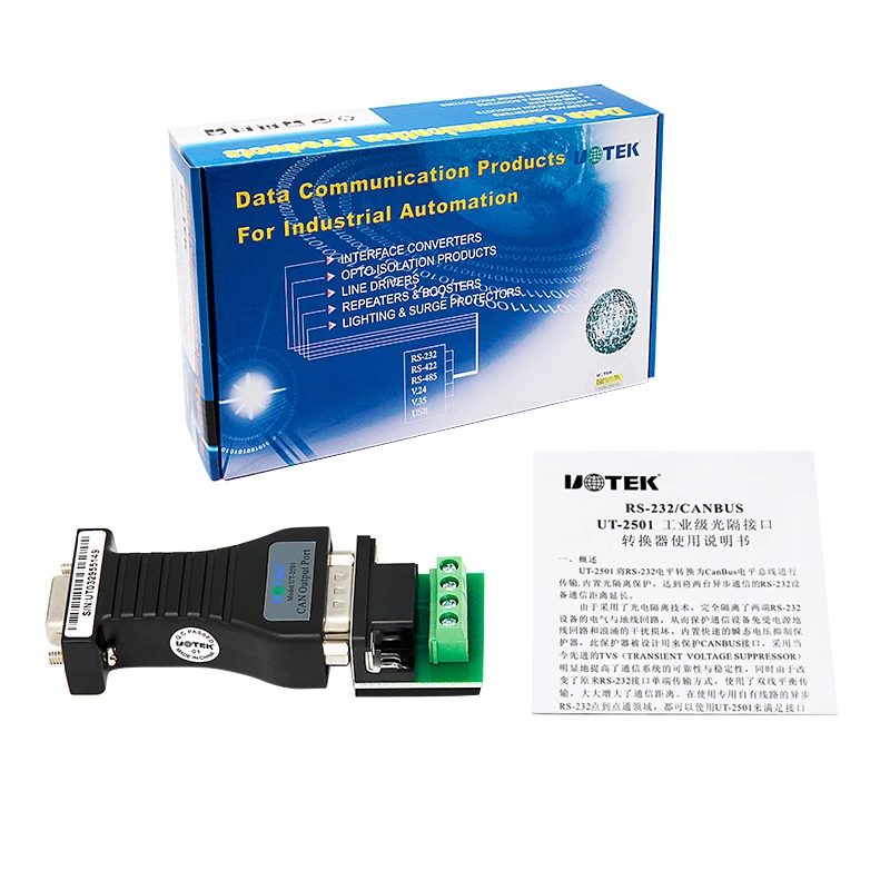 Устройство для преобразования уровня в шину CAN UOTEK Индустриальный класс адаптер