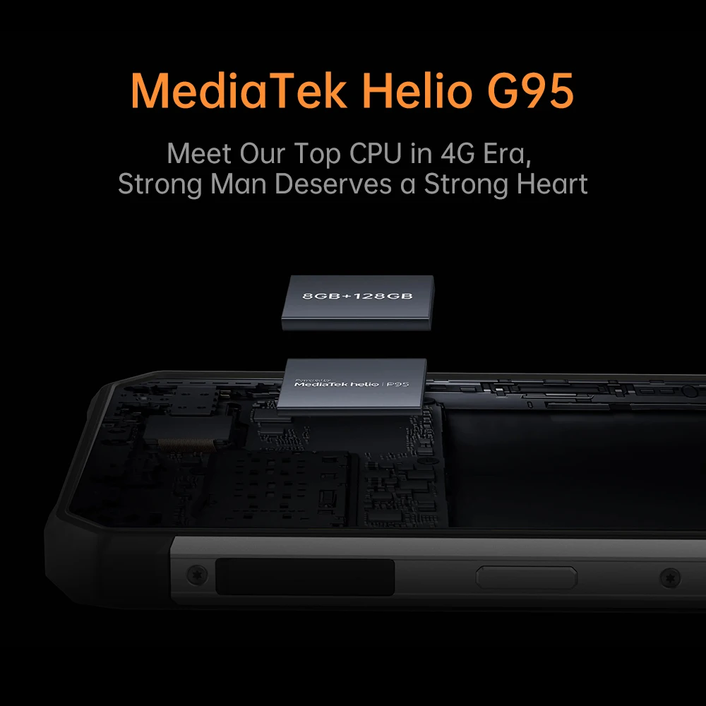 OUKITEL WP17 Смартфон 8300 мАч Аккумулятор 8 ГБ + 128 Восьмиядерный мобильный телефон 64MP