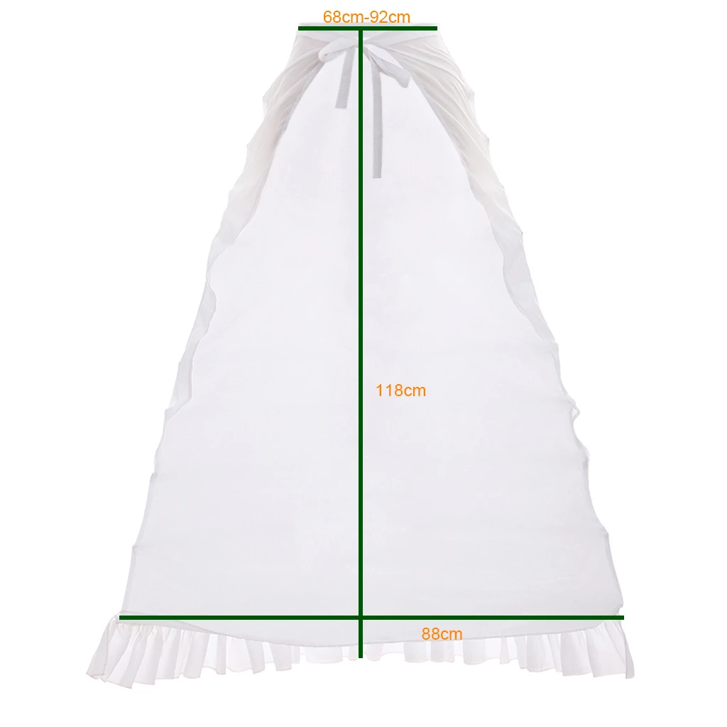 Crinoline Victorian Pannier Bustle Back Cage Hoop Petticoat Rococo Floor Length Dress Underskirt Petticoat images - 6