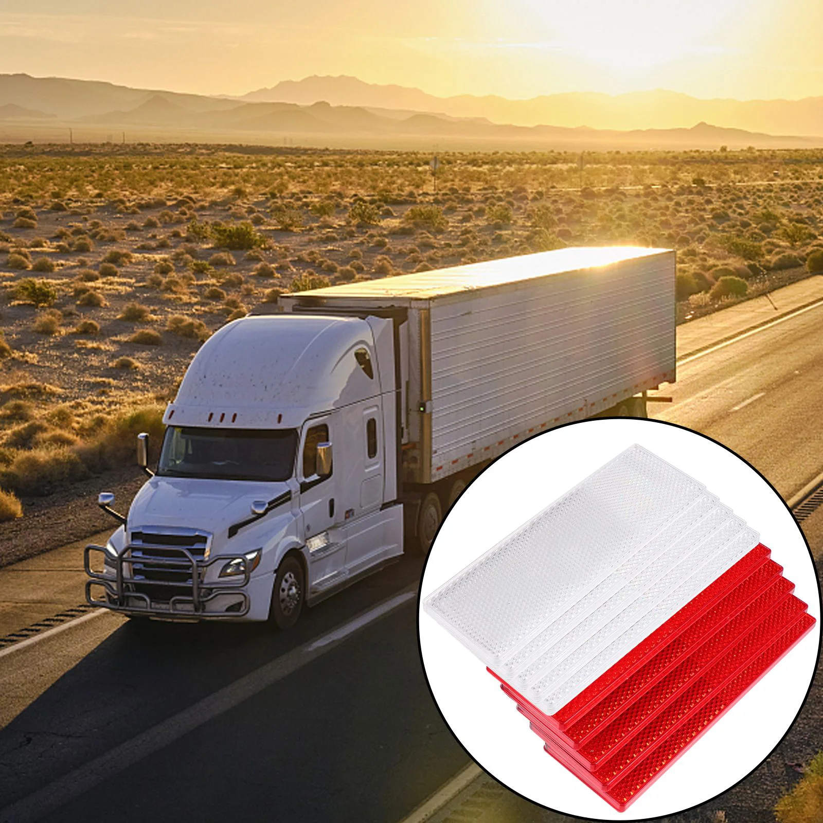 

10 Pcs Reflector Premium Professional Door Reflectors for Truck