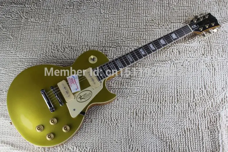 

2014 musical instrument lp standard guitar p90 pickup custom 1956 slash goldtop electric guitar
