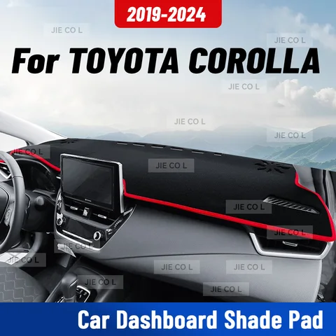 Для TOYOTA COROLLA 2019-2024 автомобильный коврик для приборной панели с защитой от ультрафиолета, коврик для приборной панели, солнцезащитный коврик, защитные аксессуары для ковров