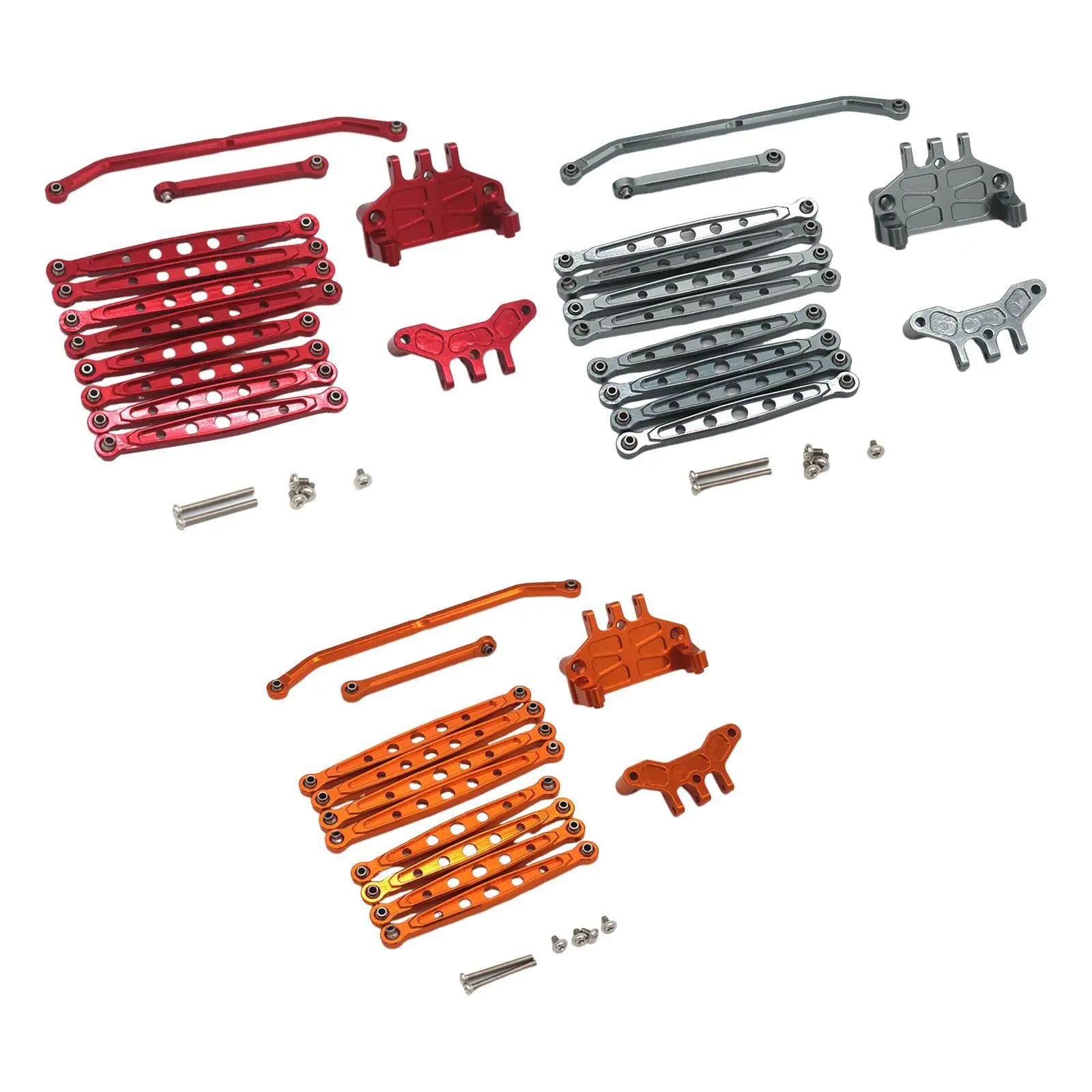 

12Pcs RC Steering Linkage Set Spare Parts RC Car Push Rod Turnbuckle Pull Rod for MN128 MN86S 1:12 Vehicles Model RC Hobby Car