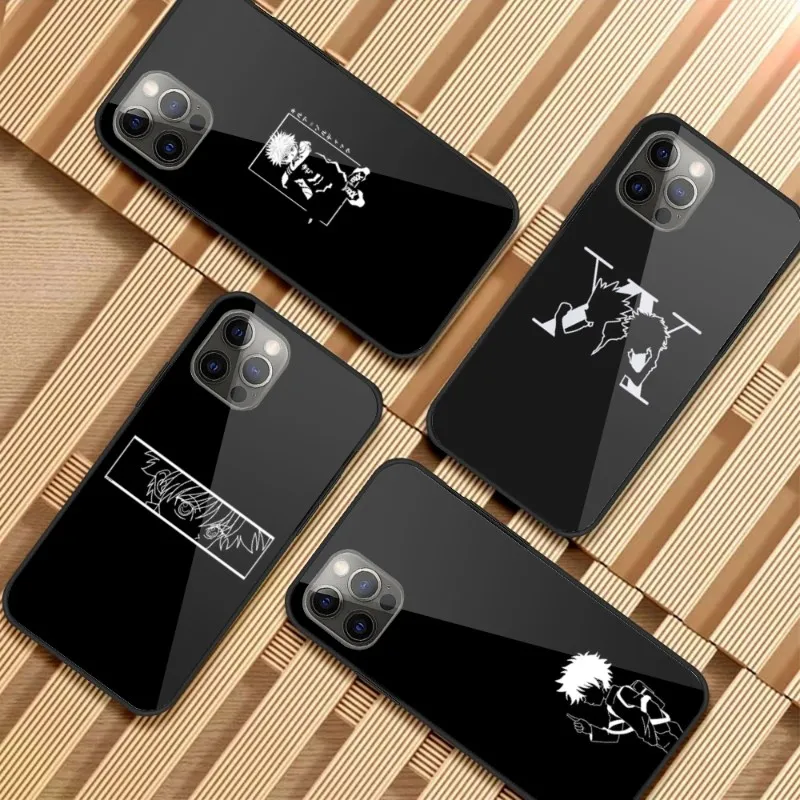 

Чехол Hunter Killua для телефона iPhone 14 13 12 11 XS X 8 7 6 Plus Mini Pro Max SE 2022 PC, стеклянный чехол