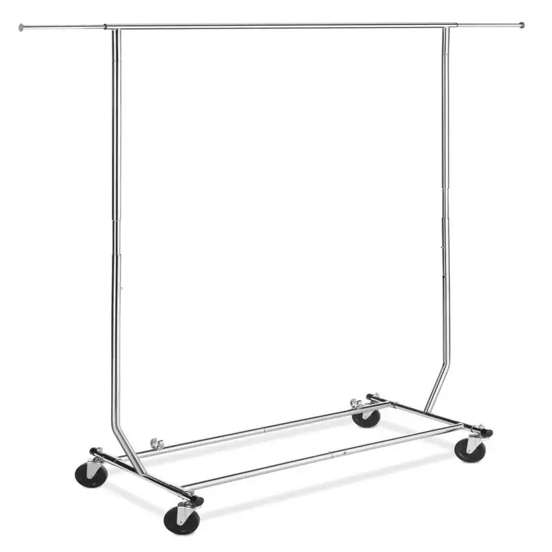 

Adjustable Rolling Garment Rack - Collapsible - Chrome - 22" x 51" x 71.25"