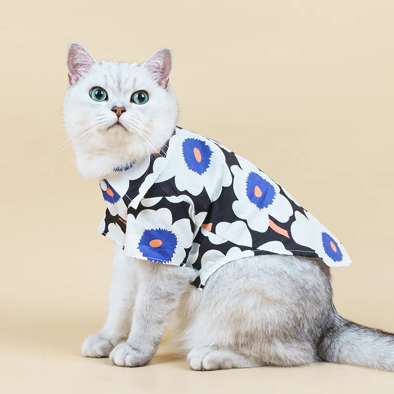 

Flower Shirts Dog Clothing Soft Dogs Clothes Small Pet Outfits Fashion Spring Summer Comfortable Trendy Cute Ropa Para Perro