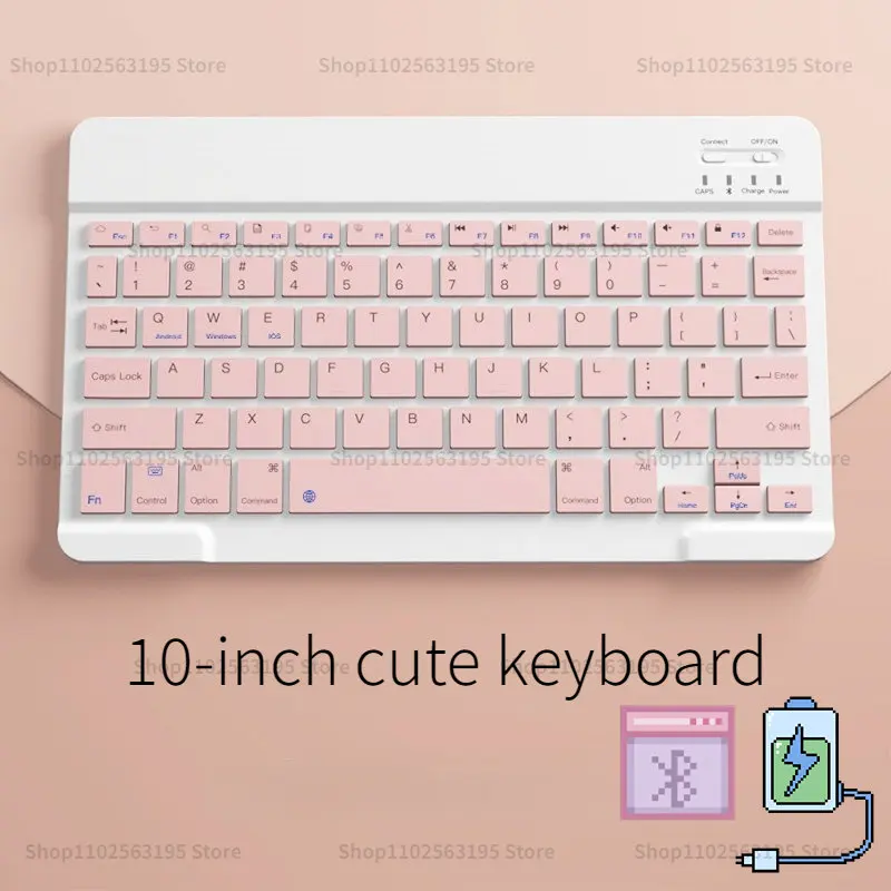 

For iPad Bluetooth wireless keyboard rechargeable mute ultra-thin mini suitable for Android IOS Windows Phone tablet