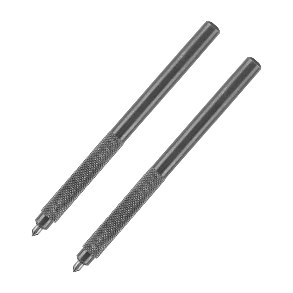 

2 Pcs Diamond Glass Tile Cutter Carbon Steel Scriber Pen Hard Metal Lettering Pen 12cm For Construction Marking Manual Tools