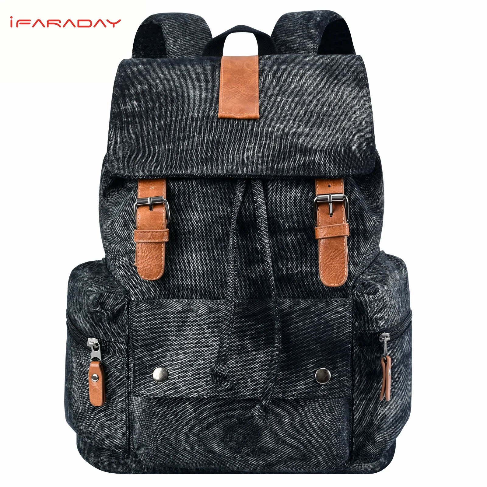

iFARADAY Large-capacity Backpack Woman Men 16 Inch Laptop backpacks Travel Rucksack Female Vintage School Bags Casual bagpack