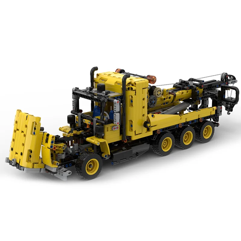 

MOC American Tow Truck Building Blocks Kit High-Tech Trailer 42108 Mobile Crane Engineering Vehicle Car Brick Model DIY Kid Toy