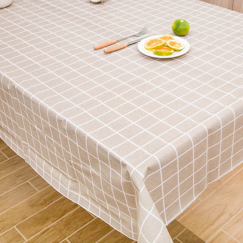 

137*180CM Kitchen PVC Waterproof Oil-proof Table Cloth Dining Tablecloth Decorative Rectangular Party Table Cover