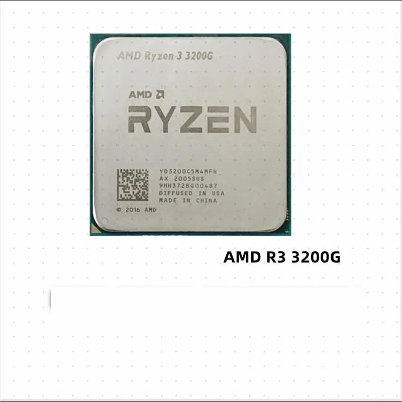 

AMD Ryzen 3 3200G R3 3200G 3,6 ГГц четырехъядерный четырехпоточный процессор 65 Вт L3 = 4M YD3200C5M4MFH разъем AM4