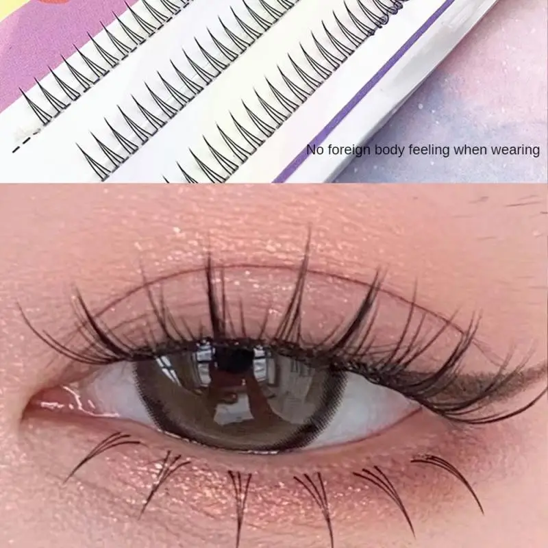 

Single Cluster False Lash Fairy Eyelashes For Benginner Natural Long Slender Light Individual False Eyelashes Extension Makeup