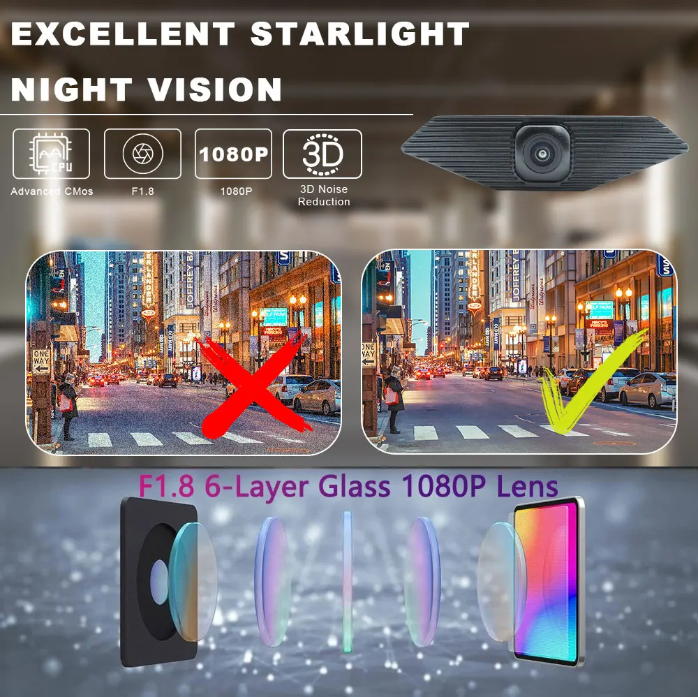 170 ° Автомобильная передняя камера с объективом рыбий глаз AHD 1080P для Honda ZR-V ZRV RZ 2022