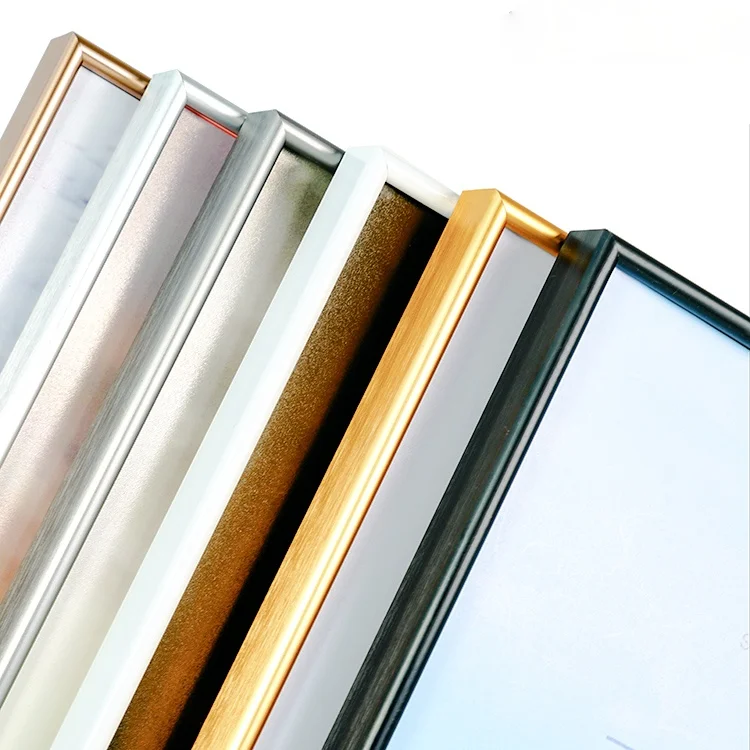 

Metal Elegant Frame Ornament Design Display Aluminium Painting Frame Poster Hanger Quadros Decorativos Home Accessories DK50FE