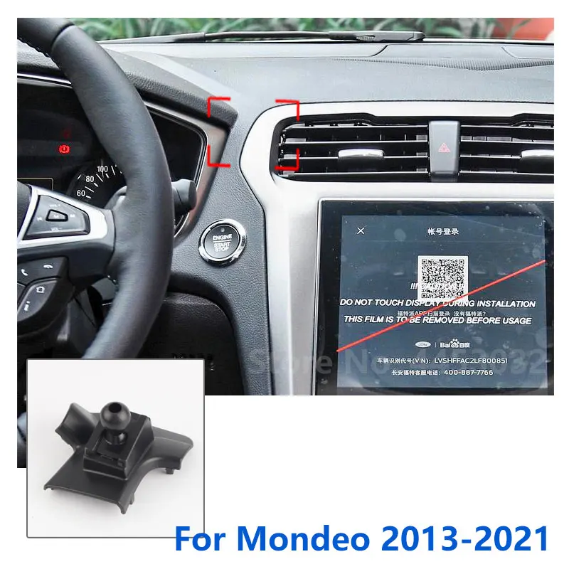 17mm Special Mounts For Ford Mondeo MK5 MK4 Car Phone Holder GPS Supporting Fixed Bracket Air Outlet Base Accessories 2007-2022