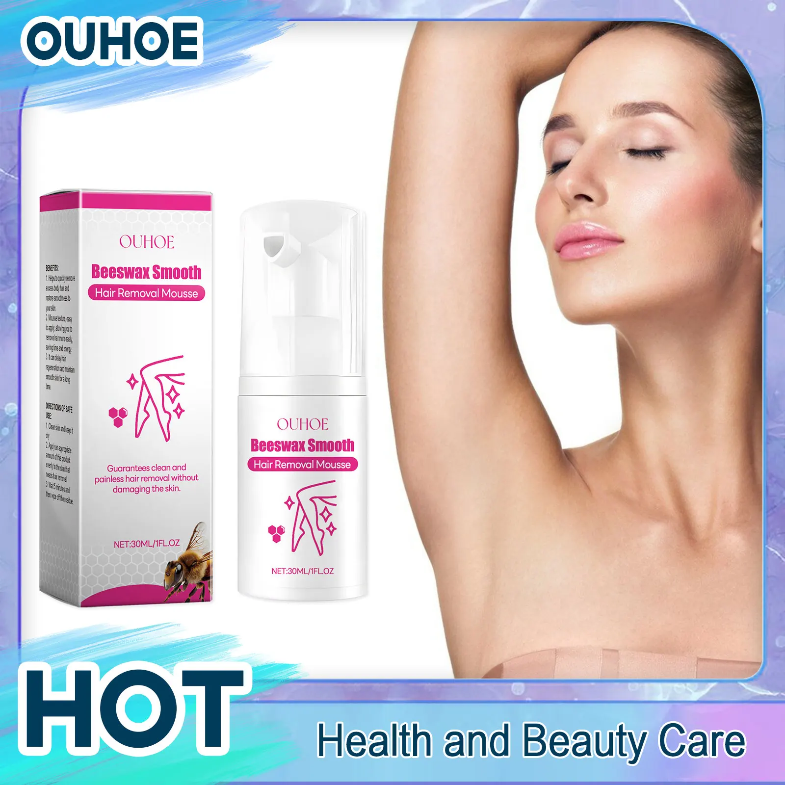 Эпилятор для удаления волос с пчелиного воска мягкое Бритье