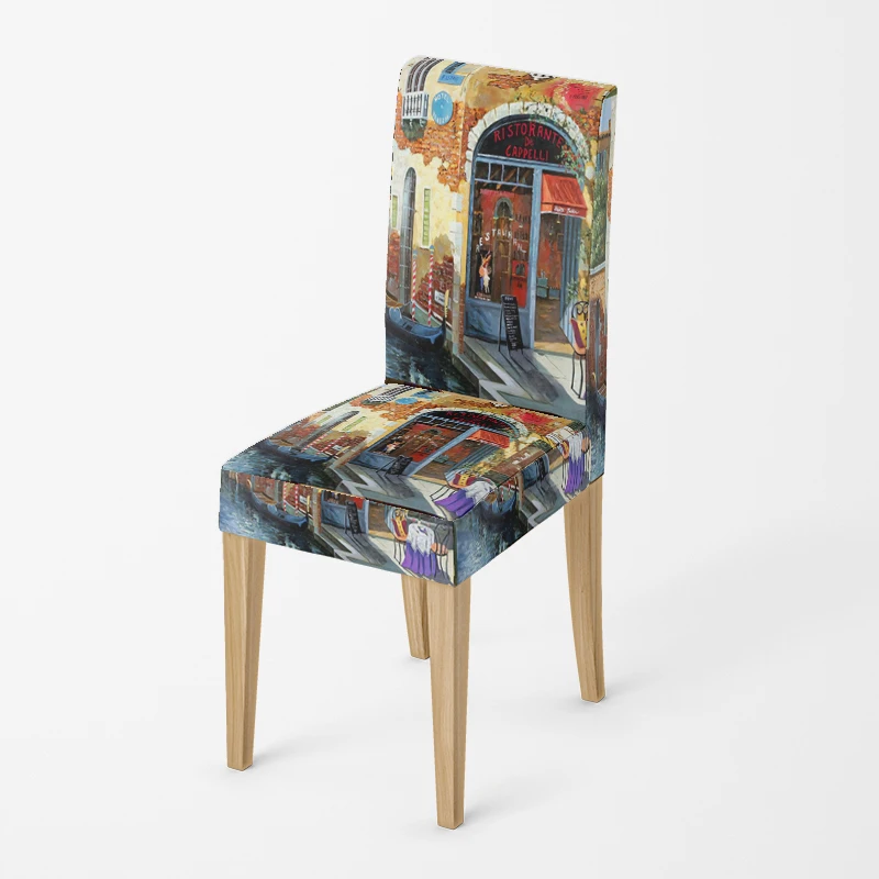 

Чехол на стул, масляная живопись, полиэстер/хлопок