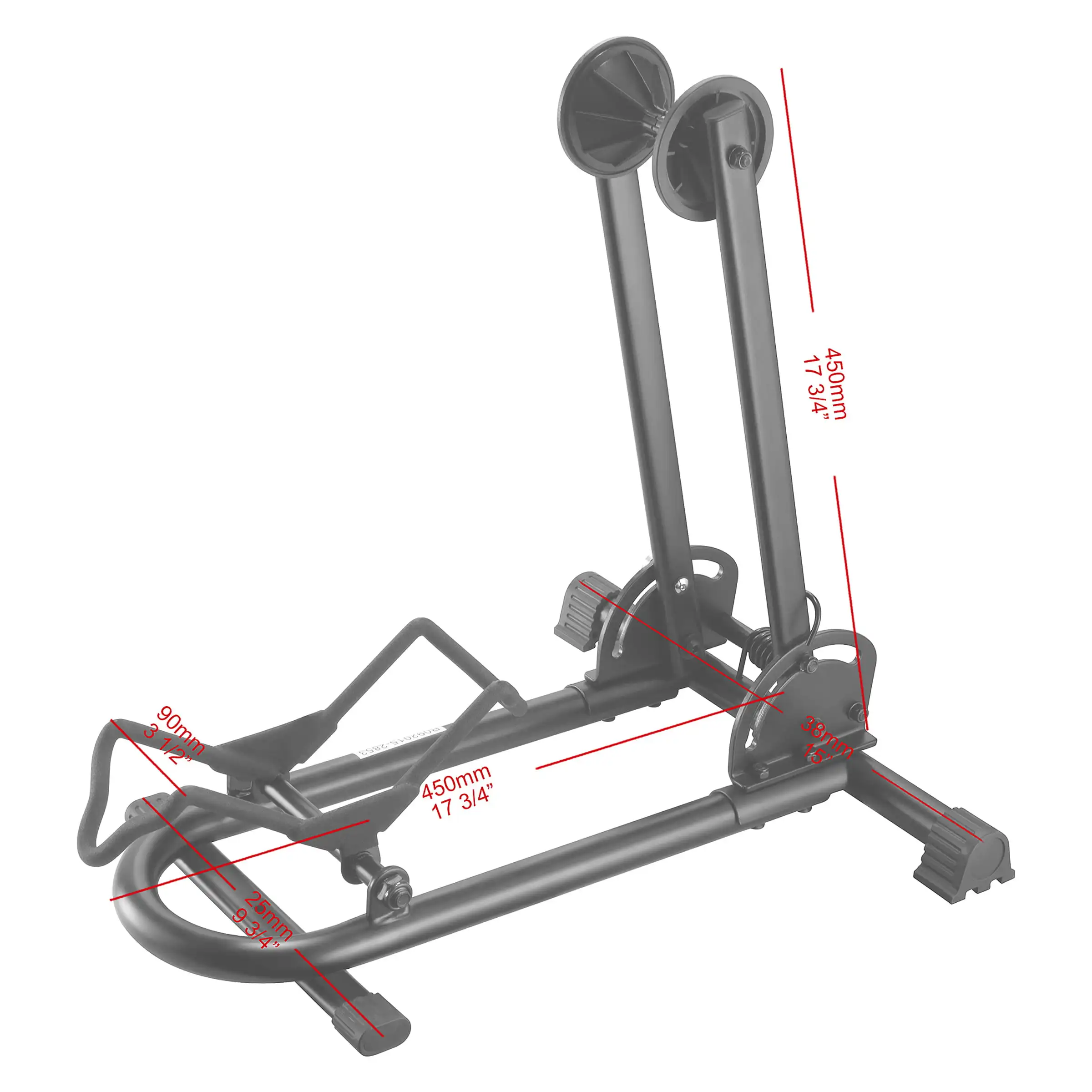 

Cycle Foldable Bike Rack - Bicycle Storage Floor Stand!